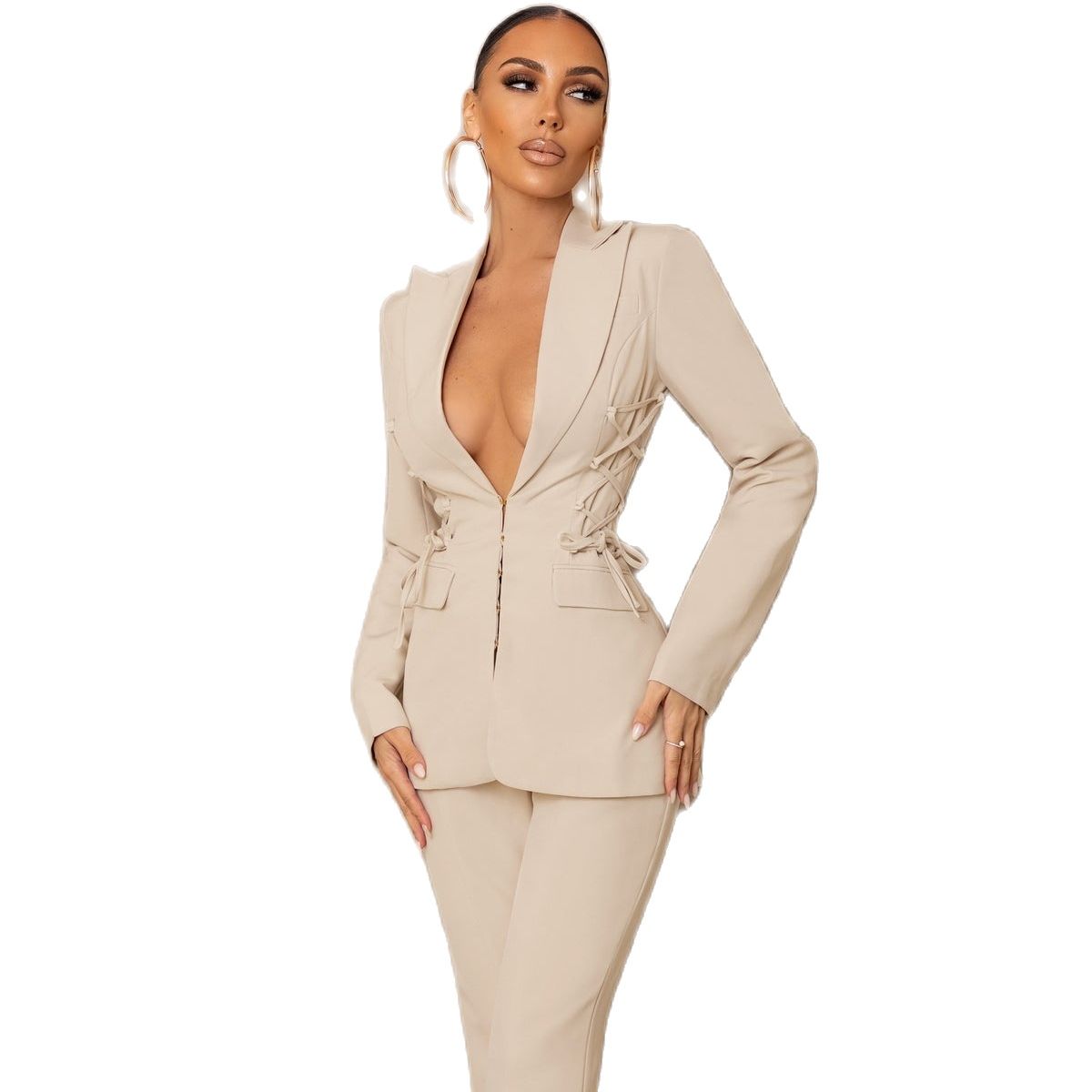 Slim Fit Mother of the Bride Pants Suits Candy Color Ladies Women Evening Party Blazer Wear Flared Trousers 2 Pieces