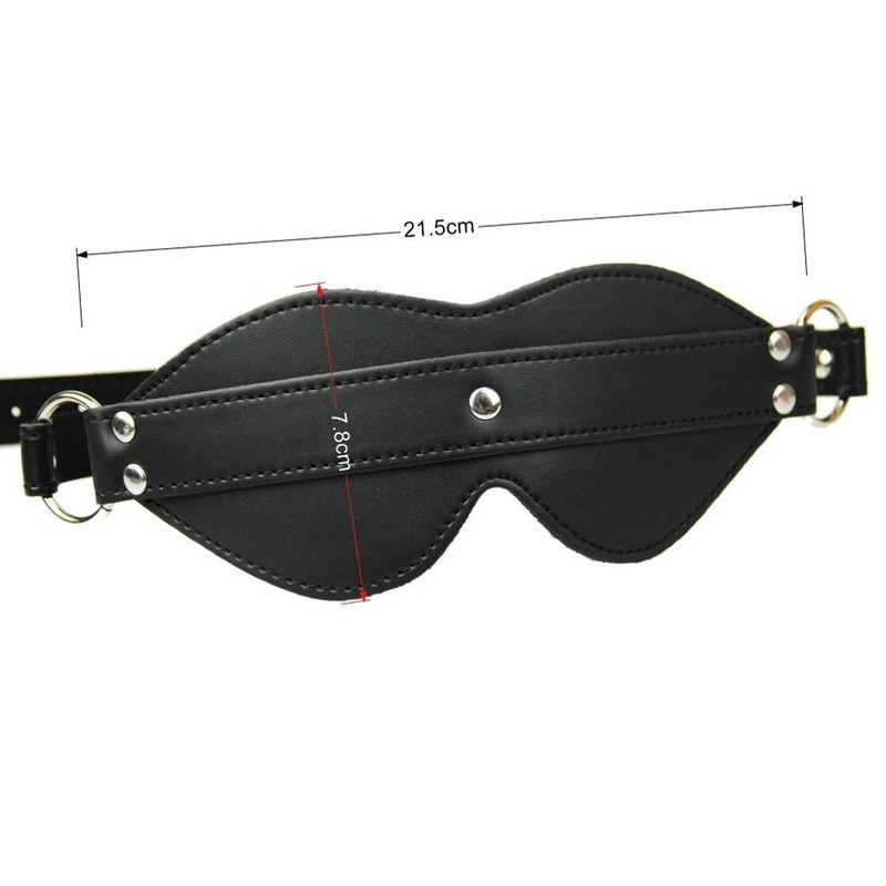 Adult Toys PU Leather Blindfold Sex Eye Mask SM Flirt Masquerade Cosplay Bondage Spanking Toy for Couples Games Erotic Accessory 230411