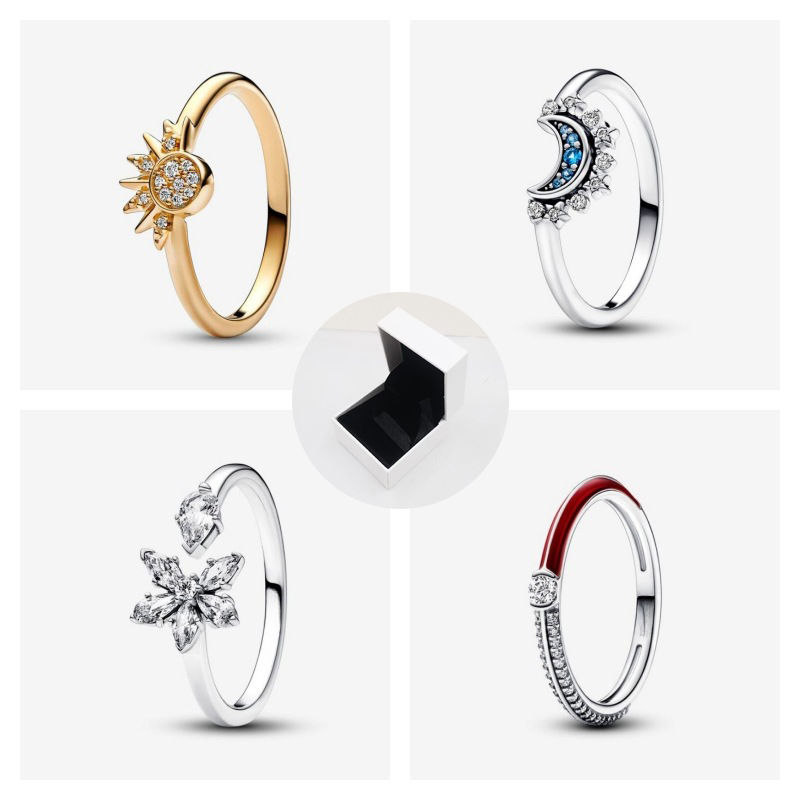 Authentic ALE Rings Women Original BOX S925 Sterling Silver For P Brand Design Princess Wish Birthday Gift Christmas CZ Diamond Wedding Birthday Gifts