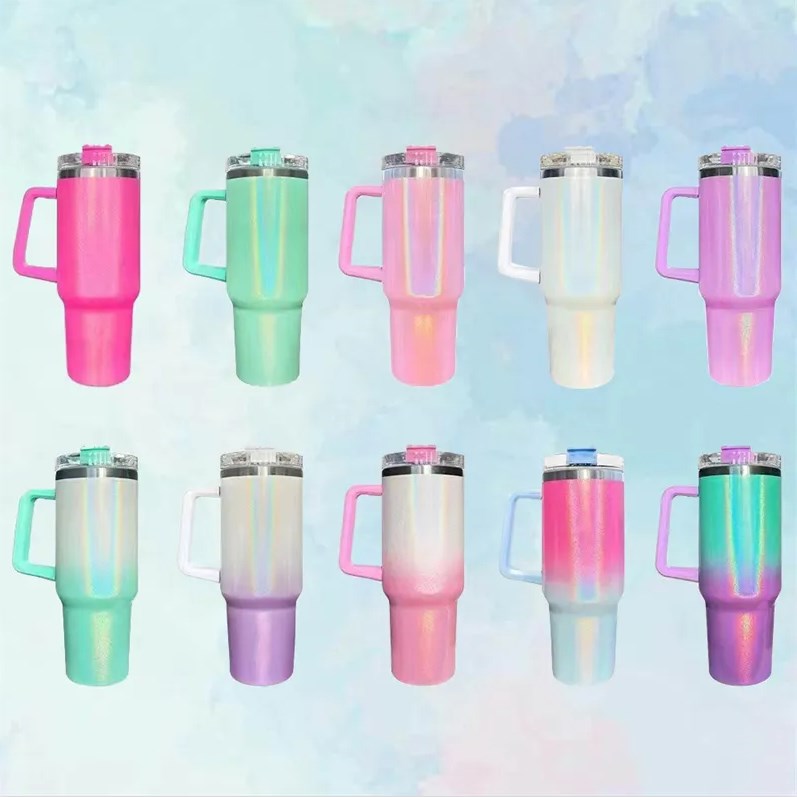 Wholesale 40oz Sublimation Glitter Tumblers with Handle Stainless Steel Insulated Coffee Mugs Double Wall Cups Summer Drinkware Water Bottles Gift Product, White
Wholesale 40oz Sublimation Glitter Tumblers with Handle Stainless Steel Insulated Coffee Mugs Double Wall Cups Summer Drinkware Water Bottles Gift Product, White