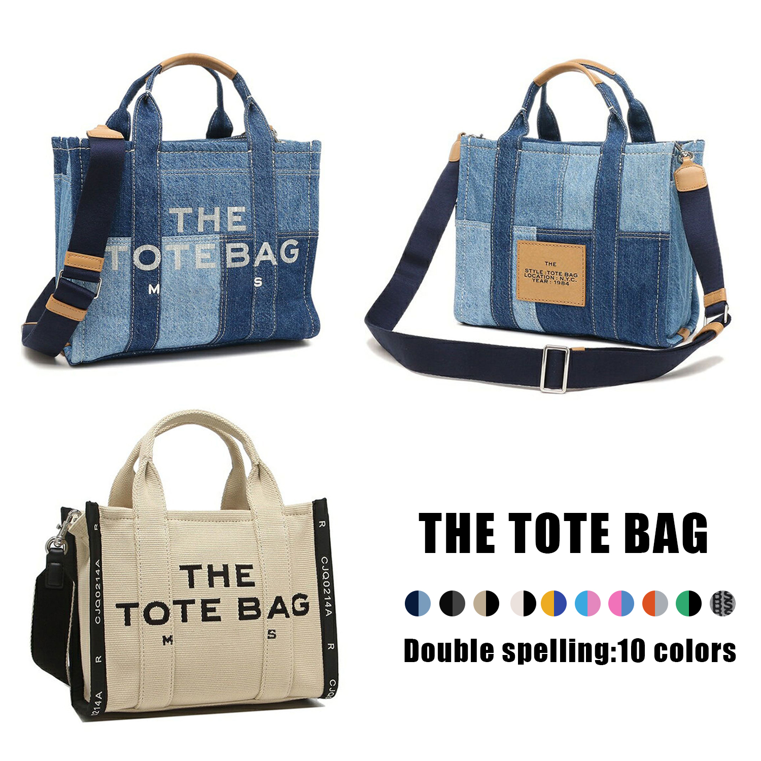 New marc jocobs bag travel bag pochette Shopping bag Womens Mens fashion THE TOTE BAG shoulder totes handbags luggage bags cross body denim Canvas clutch purse basket, Yellow
New marc jocobs bag travel bag pochette Shopping bag Womens Mens fashion THE TOTE BAG shoulder totes handbags luggage bags cross body denim Canvas clutch purse basket, Yellow