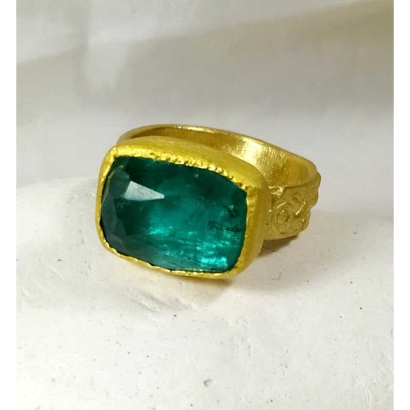 Band Rings Fashion Gorgeous Large Green Stone Women's Wedding Ring Noble Crystal Engagement Jewelry Gifts Classic Anniversary Jewelry P230411