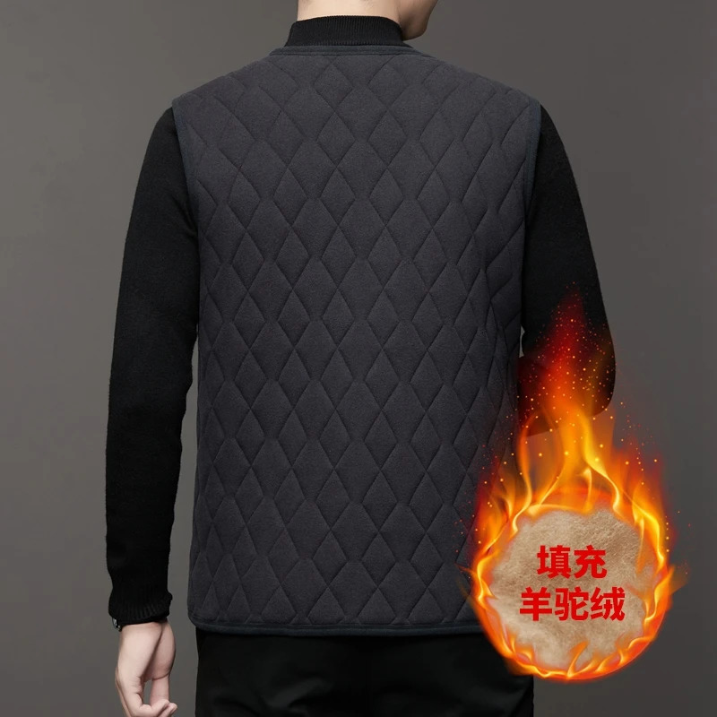 Mens Down Parkas Quality Thick Warm Vest Parka Winter Jacket Clothing Plaid Alpaca Coats Chamarras Para Hombre Erkek Mont Ropa Chaleco 231110