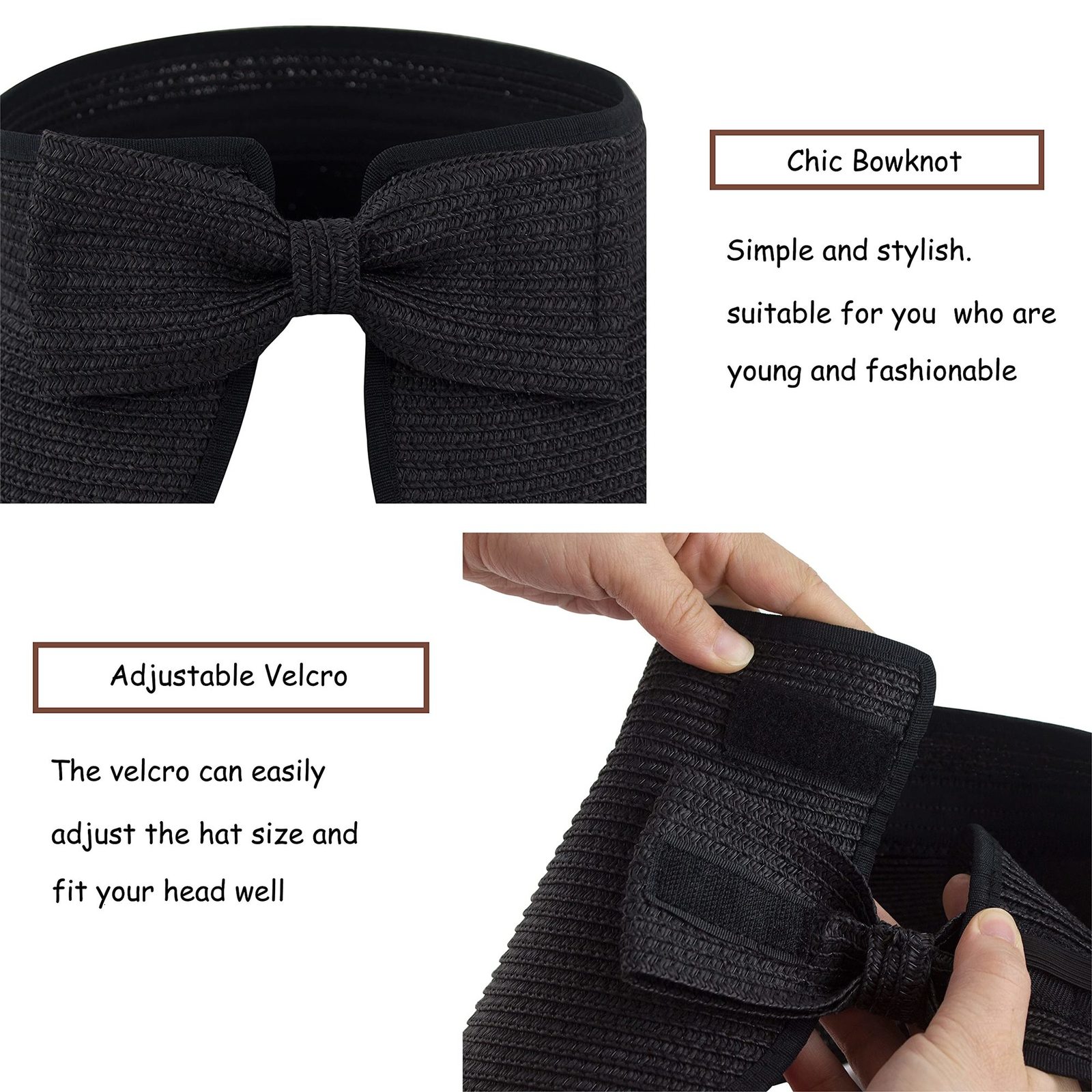 Visors Women Roll Up Sun Visor Wide Brim Straw Hat Summer Foldable Packable UV Protection Cap for Beach Travel Bonnet 230412