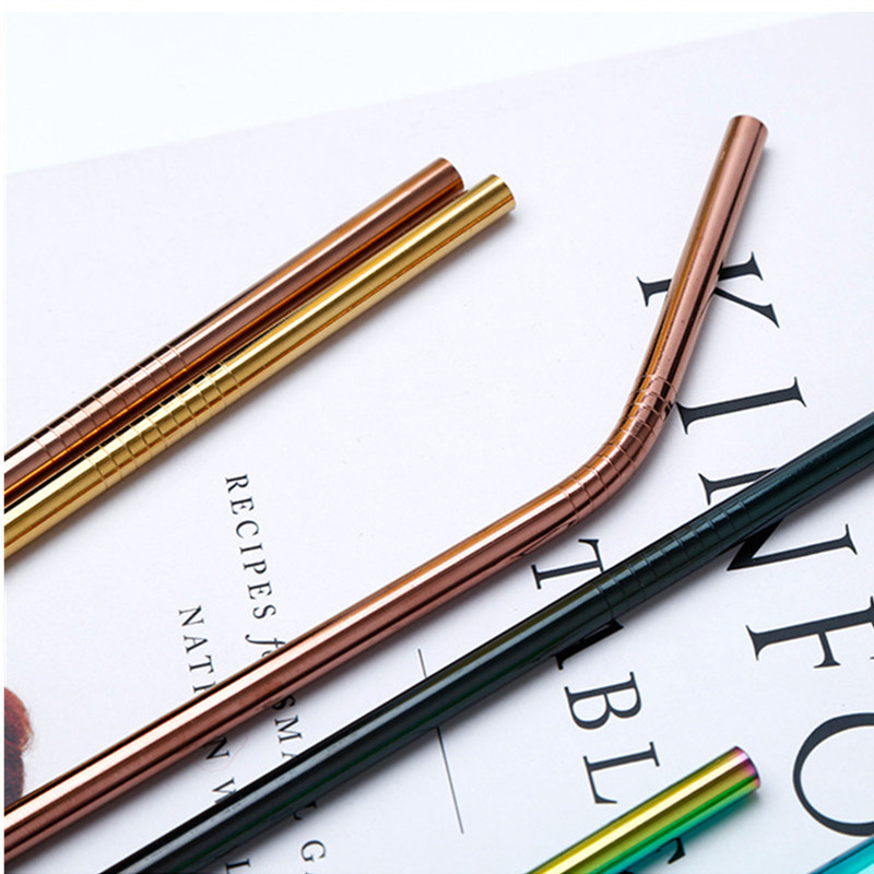 Reusable Straw Colored 304 Stainless Steel Straw Drink Straw