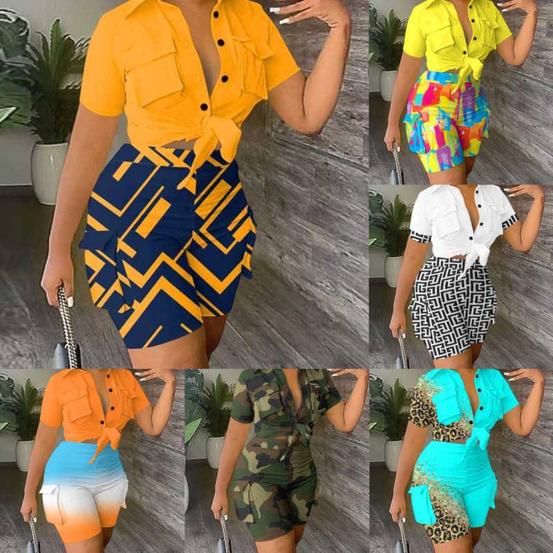 2023 Tracksuits Womens Designer Clothing Summer Collar 3D Pocket Printing Fashion Crop Top And Shorts Two Piece Set Plus Size 3xl, Orange blue gradient
2023 Tracksuits Womens Designer Clothing Summer Collar 3D Pocket Printing Fashion Crop Top And Shorts Two Piece Set Plus Size 3xl, Orange blue gradient