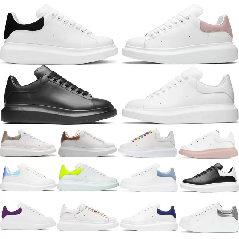 New Designers Casual Shoes Oversized Lace Up Luxury Women Men Sneakers Platform Sole White Black Espadrille Genuine Leather Velvet Suede Trainers Size 36-45
