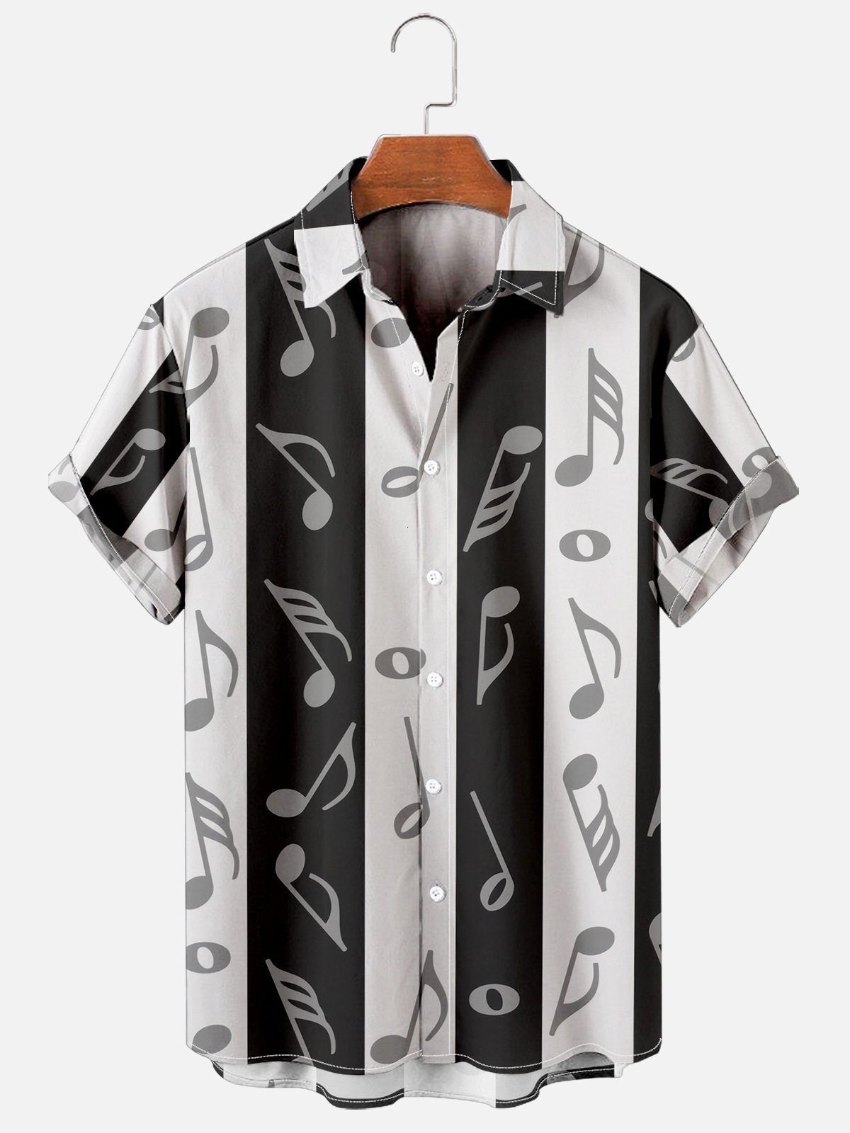 Men's Casual Shirts Men's and Women's Octopus Shirts Hawaiian Style Horn Print Short Sleeve Top Casual Holiday Party Holiday Clothing 2
