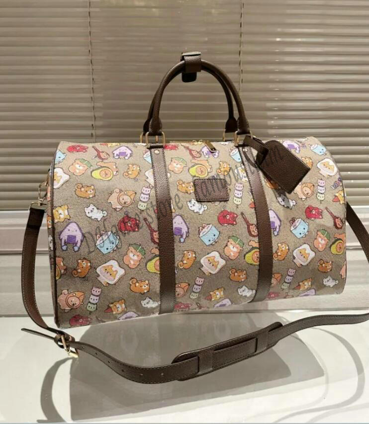 Double letter fashion design travel bag men women luxury duffle canvas leather luggage handbags large capacity luxury designer luggage shoulder bags Weekend, 01
Double letter fashion design travel bag men women luxury duffle canvas leather luggage handbags large capacity luxury designer luggage shoulder bags Weekend, 01