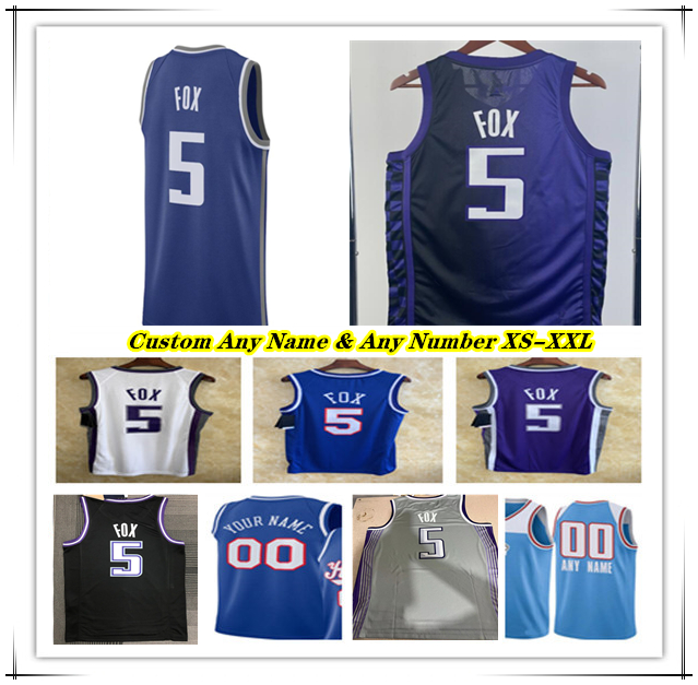 Printed De'Aaron Fox KING City Edition Basketball Jersey Domantas Sabonis Malik Monk Keegan Murray Harrison Barnes Kevin Huerter JaVale McGee Jason Williams Webber