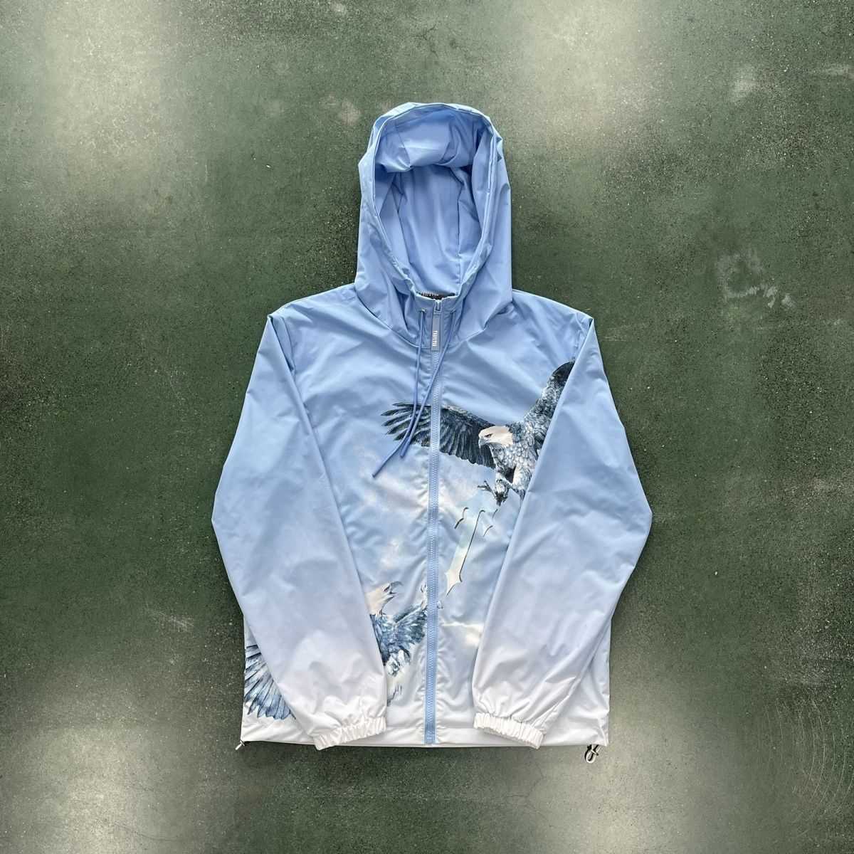 British minority Trapstar Eagle Trench Gradual Blue Men's Hooded Embroidery Street dirp uk, Sky blue
British minority Trapstar Eagle Trench Gradual Blue Men's Hooded Embroidery Street dirp uk, Sky blue