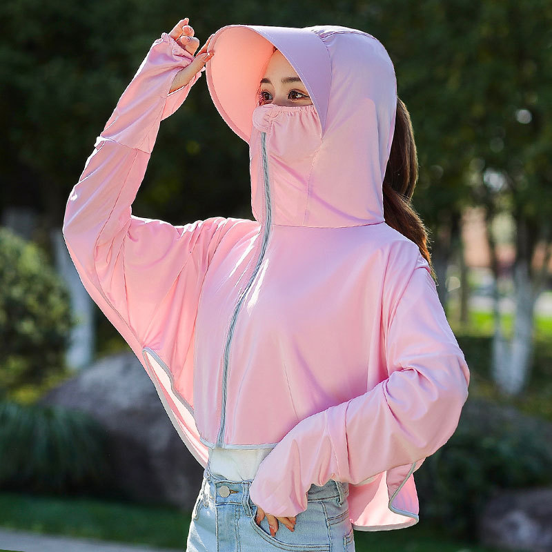 Women's Jackets Women's Sunscreen Hat Ice Silk Clothing Summer Large Edge Outdoor Shirt Short Coat UV Protective Boys' Hat 230412