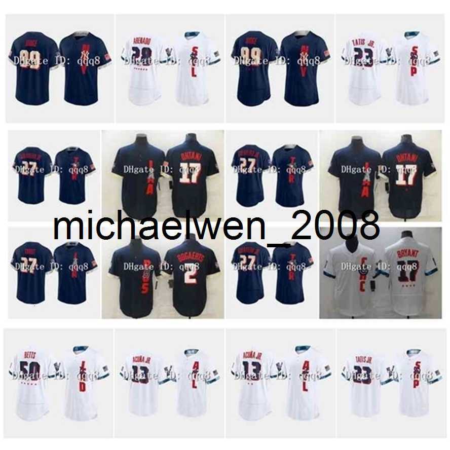 2021 All-Star Game Baseball Jersey Fernando Tatis Jr. Ronald Acuna Jr. Mookie Betts Aaron Judge Kris Bryant Vladimir Guerrero Jr. Bogaerts, As pic
2021 All-Star Game Baseball Jersey Fernando Tatis Jr. Ronald Acuna Jr. Mookie Betts Aaron Judge Kris Bryant Vladimir Guerrero Jr. Bogaerts, As pic