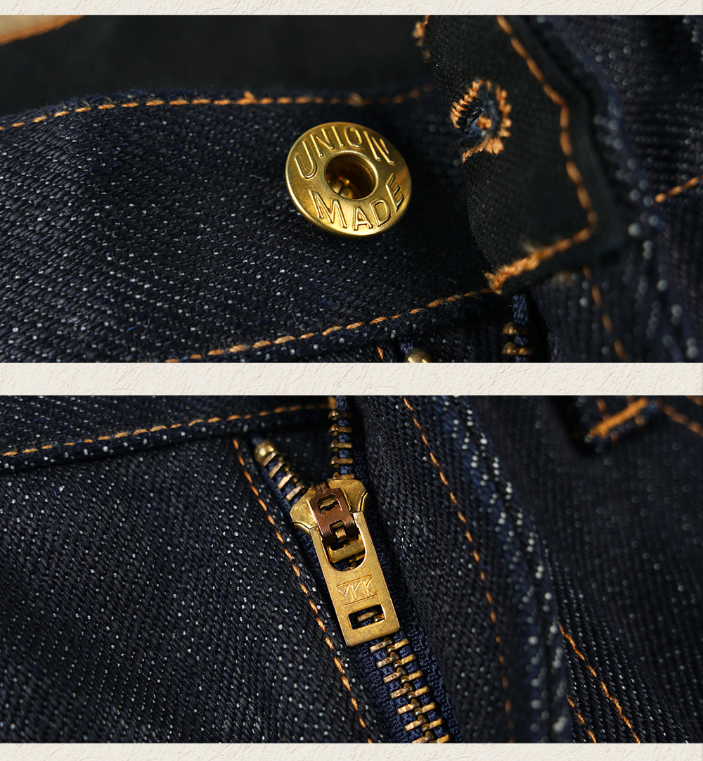Men's Jeans Men's denim mid rise 23OZ thick -selling denim Bukleback straight Amekaji denim motorcycle freight pants 230412