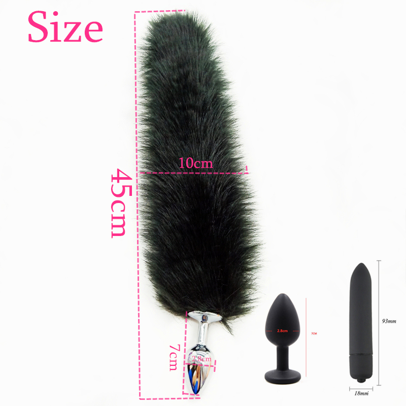 Adult Toys Games BDSM Sex Bondage Set Metal Anal Plug Tail Vibrator Exotic Accessories Shop Erotic For Couple 230411