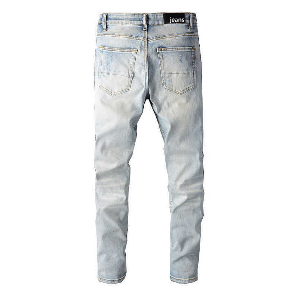 Cotton amirly Personalized Men's Brand Jeans Casual Designer Ripped Fashion Pants Street Cool Elastic Stylish Leisure Youth Blue Paint Tight 8X3Z, Light blue
Cotton amirly Personalized Men's Brand Jeans Casual Designer Ripped Fashion Pants Street Cool Elastic Stylish Leisure Youth Blue Paint Tight 8X3Z, Light blue