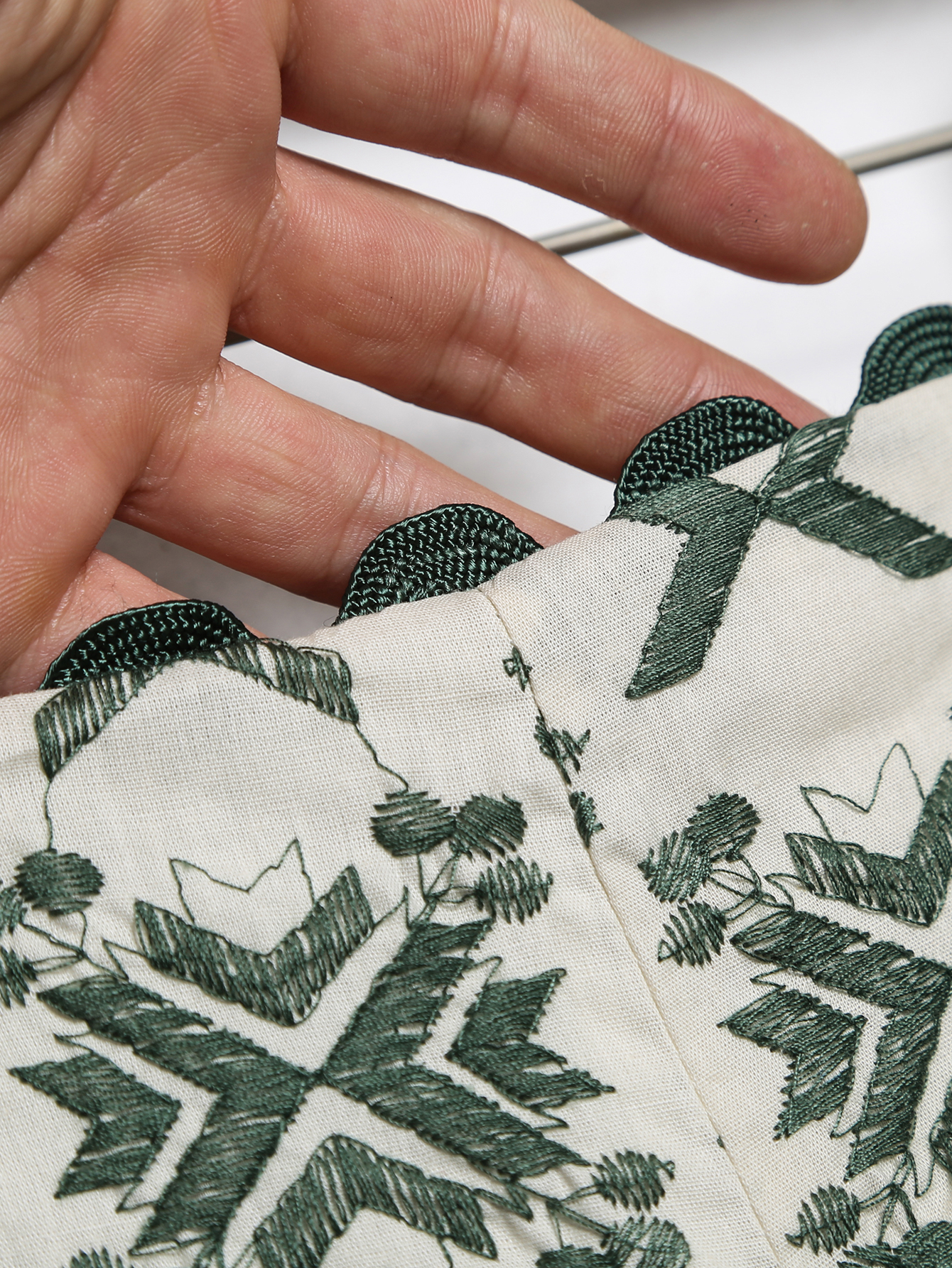 Womens high waist shorts european fashion green embroidery casual beach holiday short pants XSSML