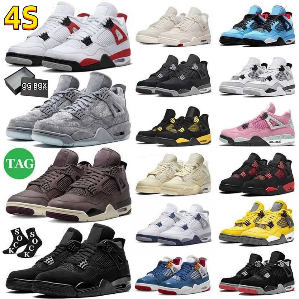 4 4s basketball shoes Pine Green for men women Violet Ore Military Black Cat Red Thunder Seafoam Midnight Navy Cactus Jack Infrared Cool Grey mens sports sneakers, 22
4 4s basketball shoes Pine Green for men women Violet Ore Military Black Cat Red Thunder Seafoam Midnight Navy Cactus Jack Infrared Cool Grey mens sports sneakers, 22
