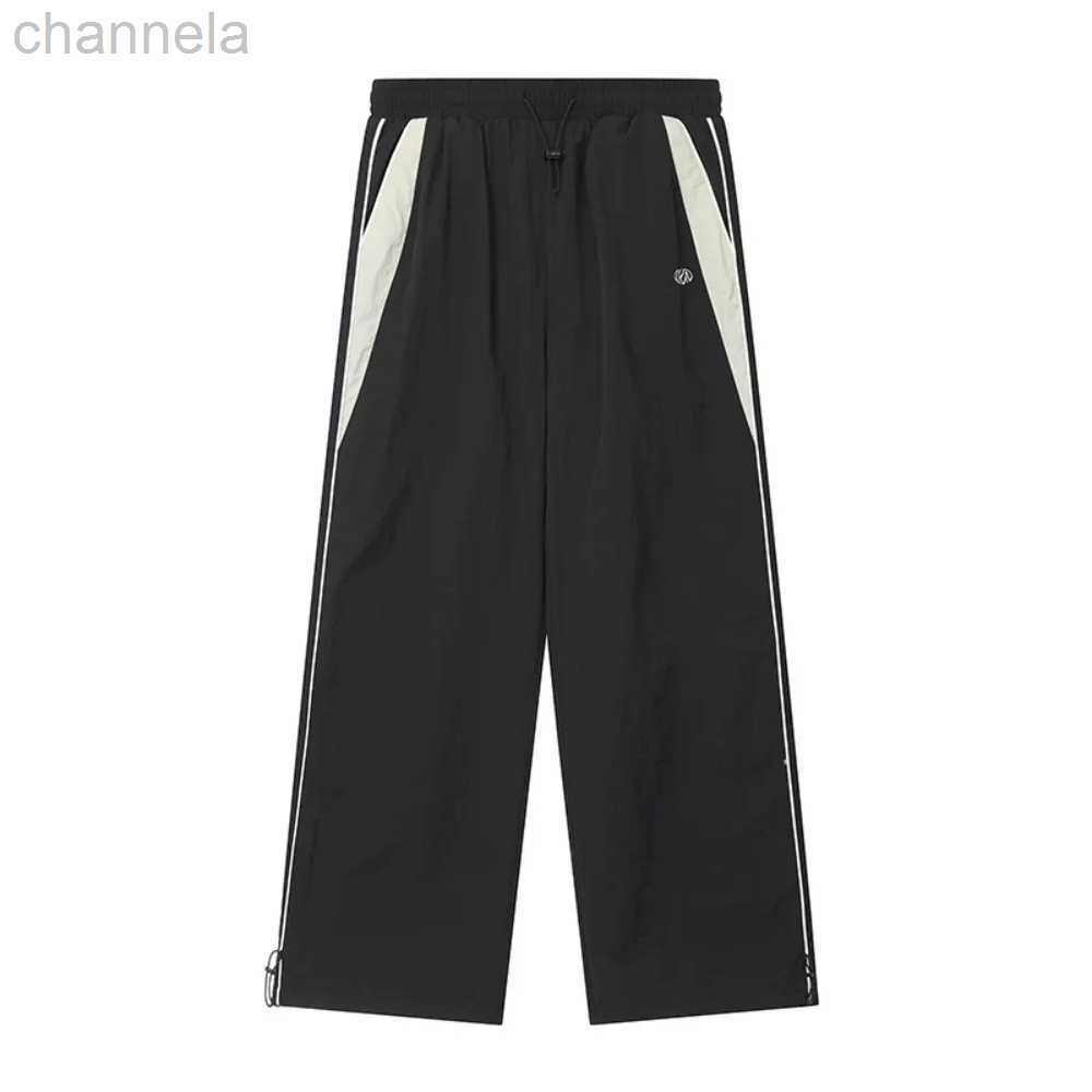 Men's Pants HOUZHOU Baggy for Men Parachute Vintage Oversize Joggers Harajuku Streetwear Sweatpants Black Wide Leg Trousers Male