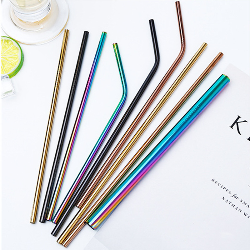 Reusable Straw Colored 304 Stainless Steel Straw Drink Straw