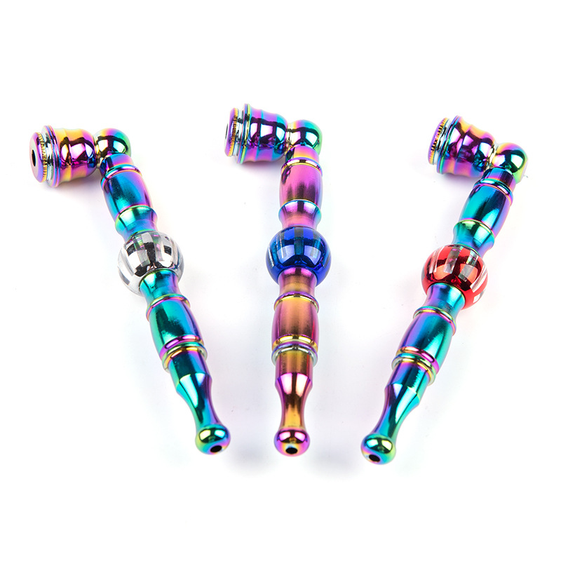 Pipe Creative Colorful Lantern Bead Aluminum Alloy Ice metal pipes Blue with Cover Fashionable Detachable Metal Smoking Metal cigarette set
Pipe Creative Colorful Lantern Bead Aluminum Alloy Ice metal pipes Blue with Cover Fashionable Detachable Metal Smoking Metal cigarette set