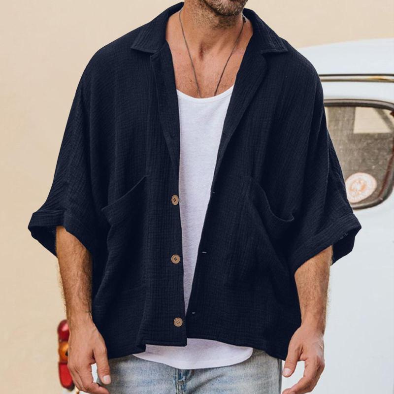 Men' Casual Shirts Men Fashion Spring Summer Large Size Short Turndown Neck Solid Top Blouse With Pockets Sleeve Athletic Shirt, Black
Men' Casual Shirts Men Fashion Spring Summer Large Size Short Turndown Neck Solid Top Blouse With Pockets Sleeve Athletic Shirt, Black