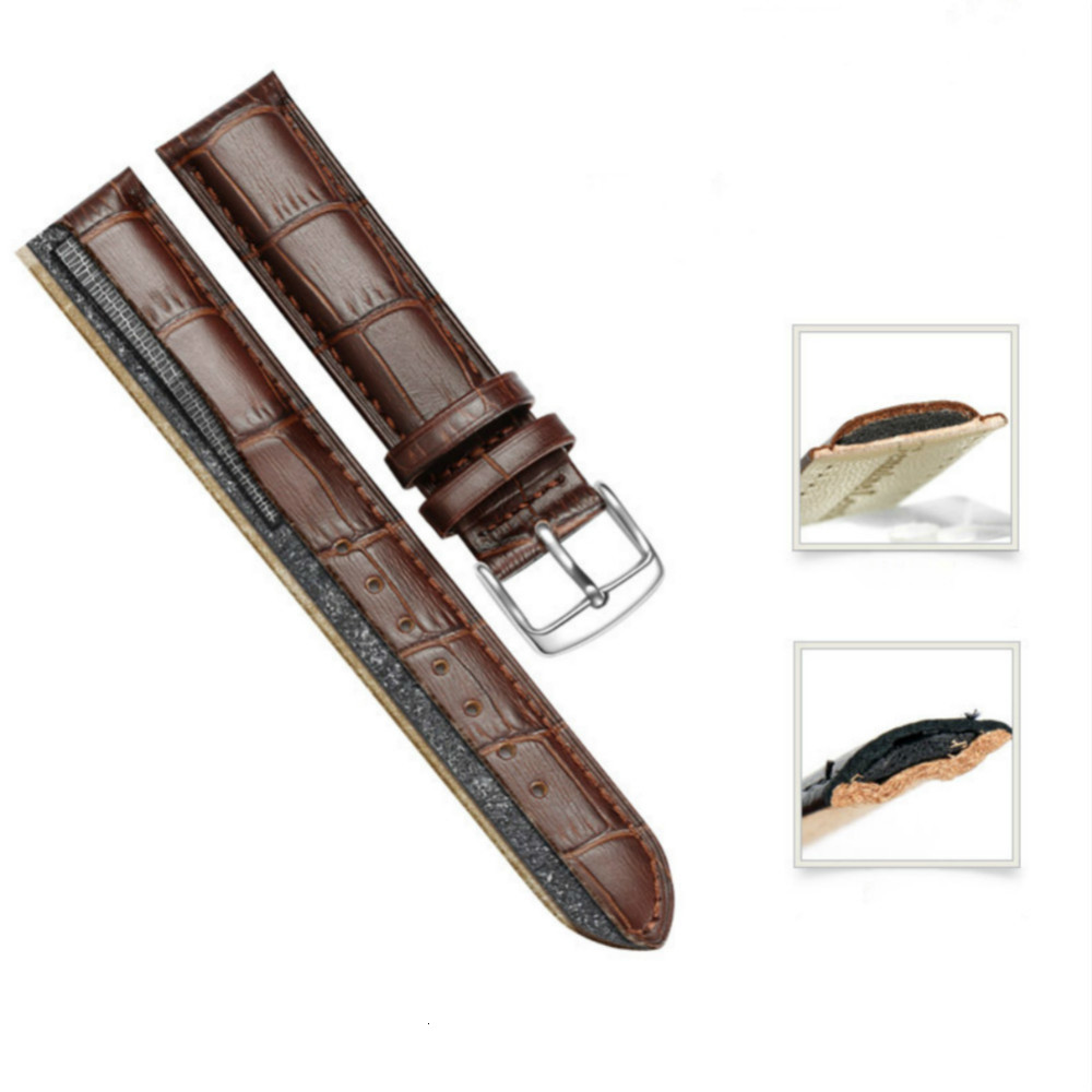 Watch Bands Universal Replacement Leather Watch Strap Leather Watchband for Men Women 12mm 14mm 16mm 18mm 19mm 20mm 21mm 22mm Watch Band 230411