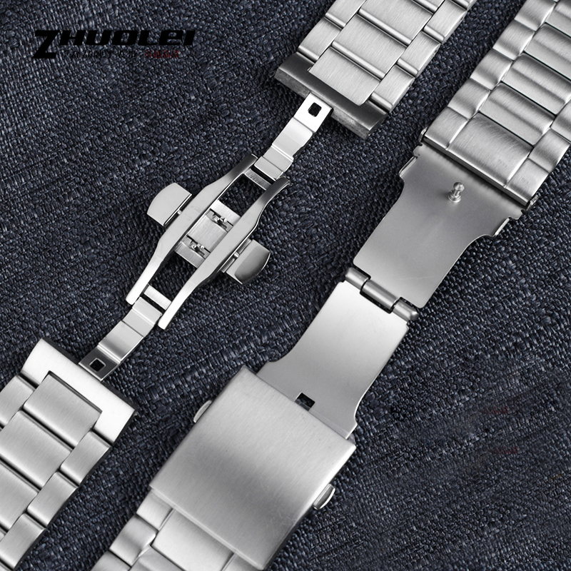 Watch Bands For Seven on Friday Stainless steel strap 22mm 24mm 26mm 28mm 30mmLarge size Men Metal Solid Wrist watch Band Bracelet 230411
