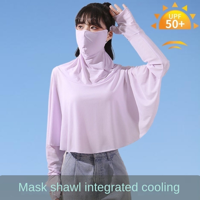 Women's Jackets Sun Protective Clothing Women's Hat Summer Protective Bicycle Breathable Coat Ice Silk Clothing Long Sleeve Face Shirt 23041