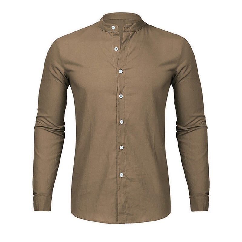 Men's Casual Shirts Men's Casual Shirt Cotton Linen Shirt Loose Top Short Sleeve T-shirt Spring/Summer Casual Handsome Men's Shirt 2304