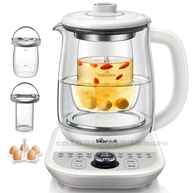 

Health Pots 1.8L electric kettle Glass health pot Water boiler Heat preservation electric tea maker Kitchen appliances Hot and cool kettle P230412