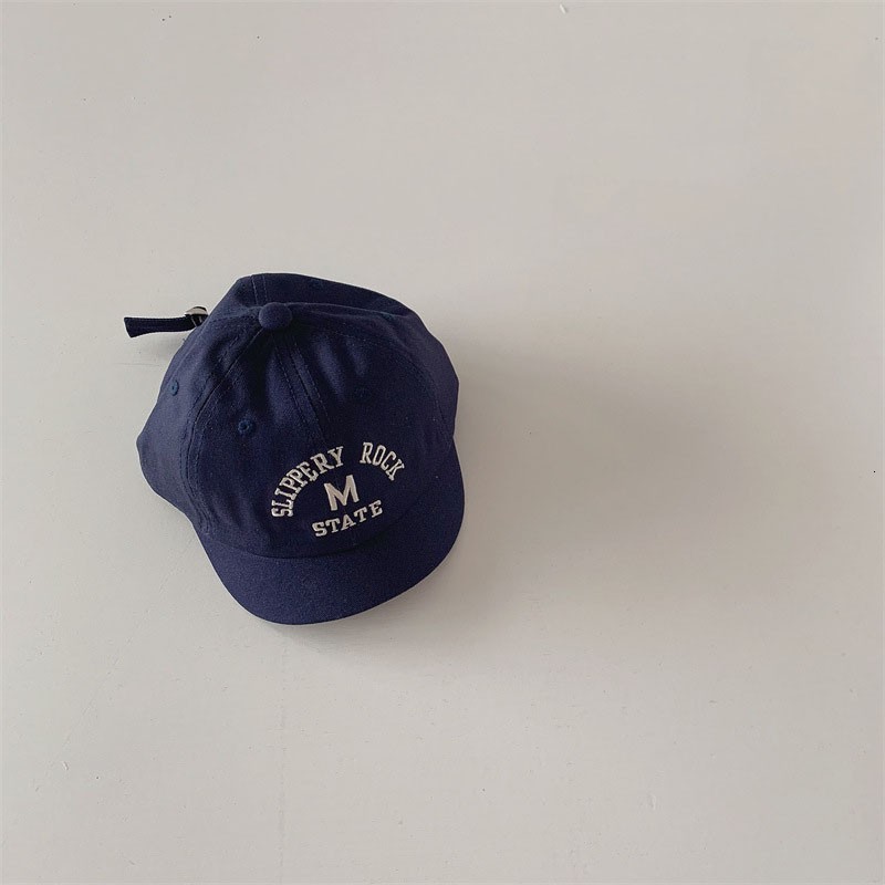 Caps Hats Casual Letter Cap Baby Simple Classic ed Boys Cool Embroidery Baseball Hat Girl Adjustable Short Brimmed 230412
