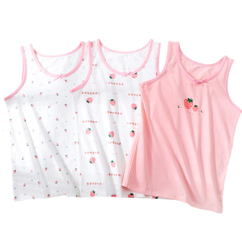 Tshirts 3pcsLot Boys Girls Summer Undershirt Singlet Shirts Kids Dino Unicorn Cotton Tshirt Top Camisoles Underwear Tanks Size 90155 230412