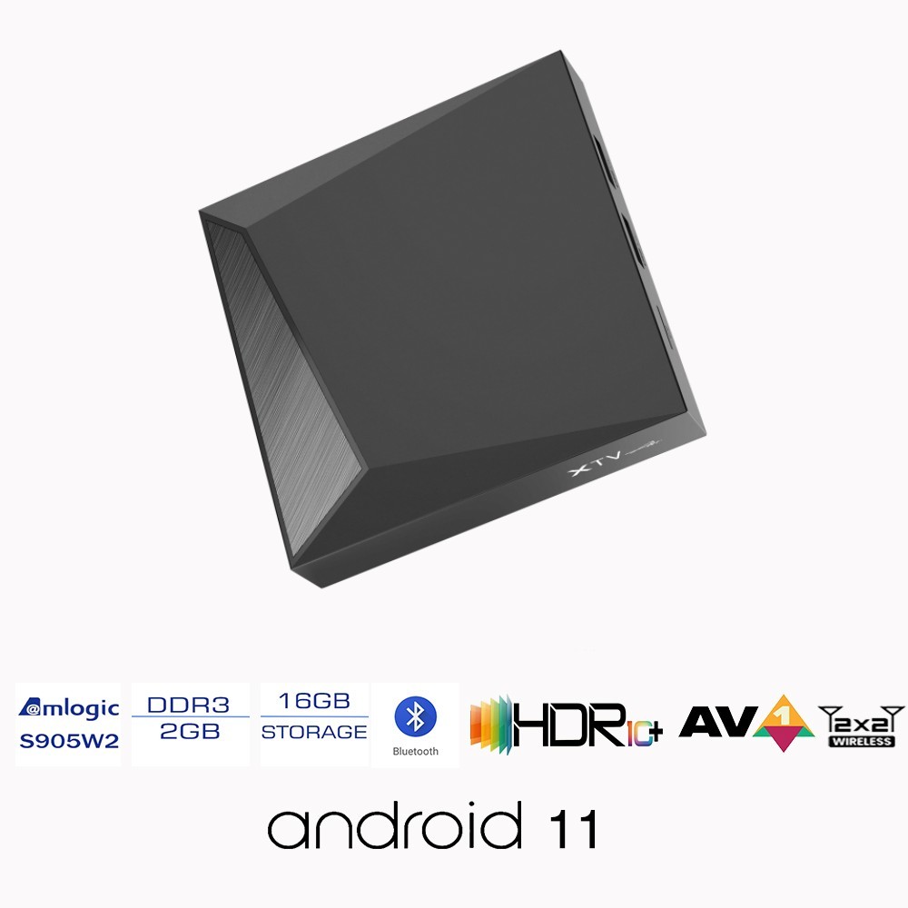 XTV AIR Meelo+ 4K UHD Android 11 2GB 16GB 4K HD IP Receiver 2GB 16GB Dual WiFi LAN 100M BT Smart TV BOX