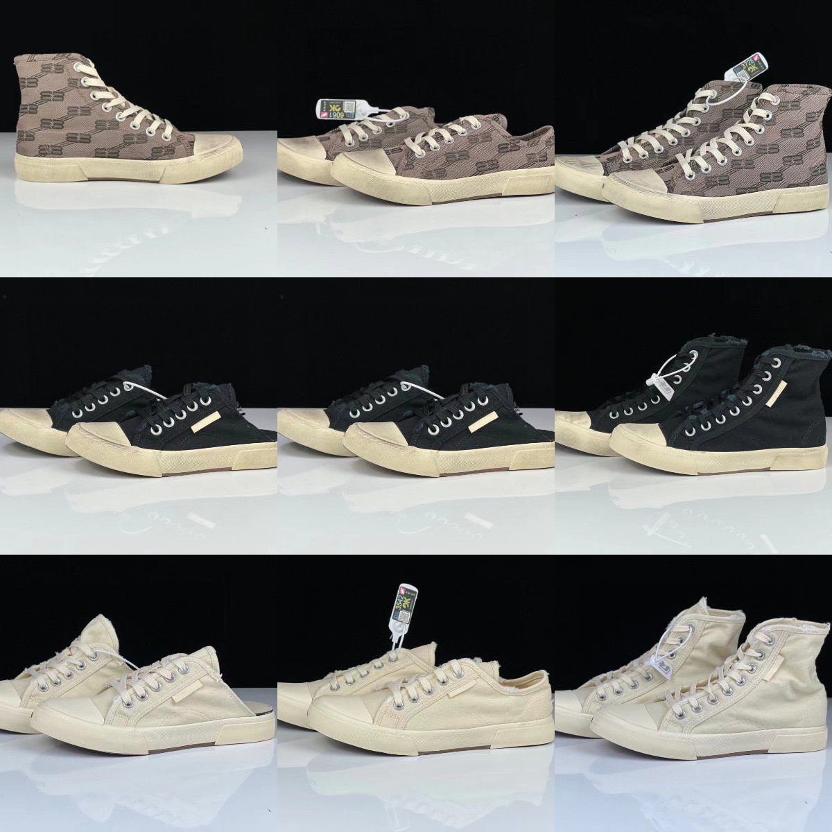 Paris High Top Sneaker Designer Paris Mule Sneaker Rubber Man Women Classic Canvas Casual Shoes side Lace-up Leather Cloth Flat Letter Sneaker size 35-45, Color2
Paris High Top Sneaker Designer Paris Mule Sneaker Rubber Man Women Classic Canvas Casual Shoes side Lace-up Leather Cloth Flat Letter Sneaker size 35-45, Color2
