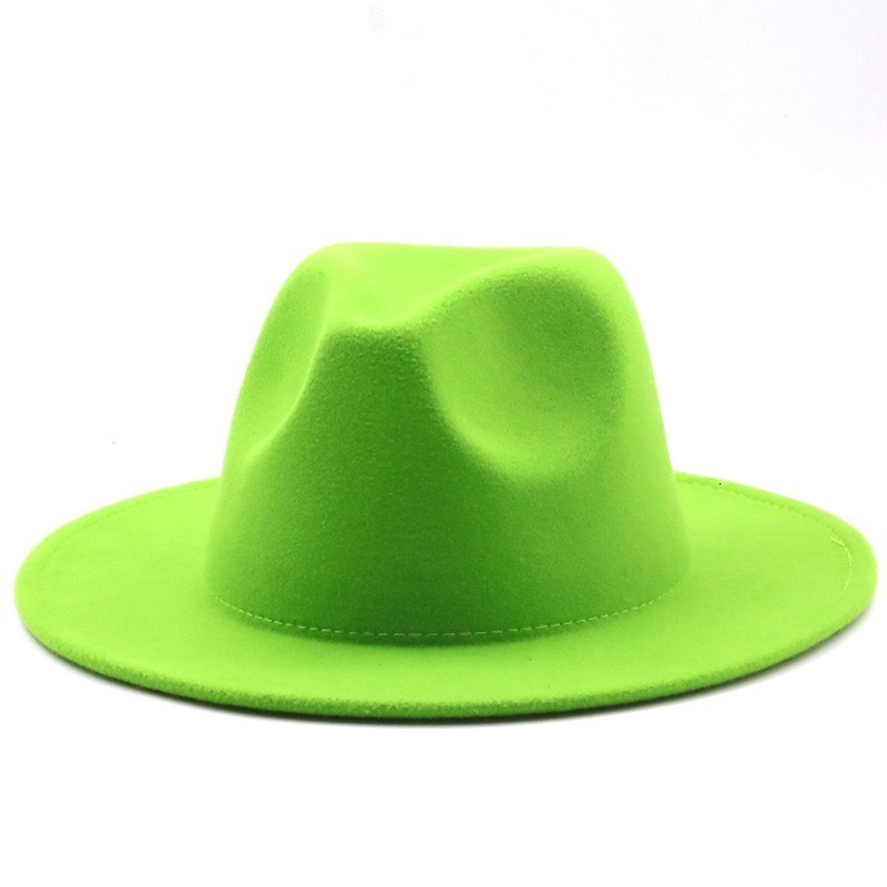 Caps Hats British Style winter Child wool solid Classic fedoras cap Boy Girls panama jazz hat Big Wide Brim black Fedoras 5254CM 230412
