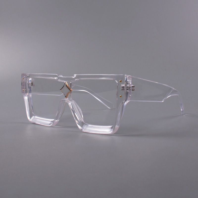 Top Cyclone Men and Women Fashion Large Frame Square mens sunglass Oversized Glasses sunglasses Vintage eyeglass Z260307