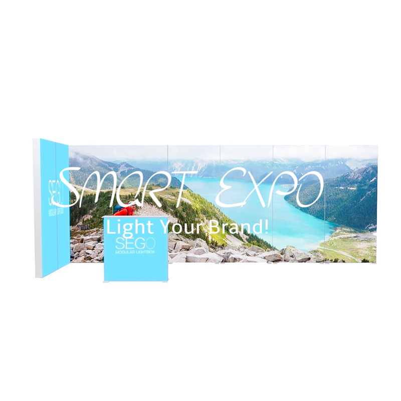 Seg Signage Frames Double Sided Backlit Advertising Display Stands for Sales Event