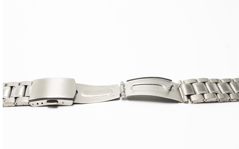 Watch Bands 16mm 18mm 20mm 22mm 24mm Stainless Steel Links Watch Bands Strap Wristwatch Clasp Bracelet Replacement Light Weight Band 230411