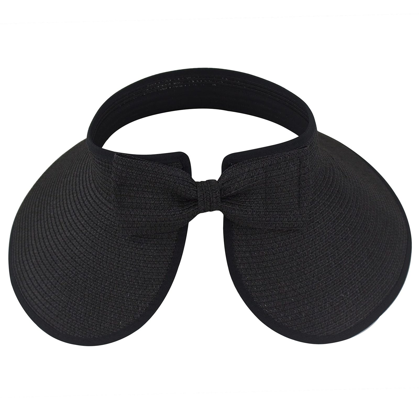 Visors Women Roll Up Sun Visor Wide Brim Straw Hat Summer Foldable Packable UV Protection Cap for Beach Travel Bonnet 230412