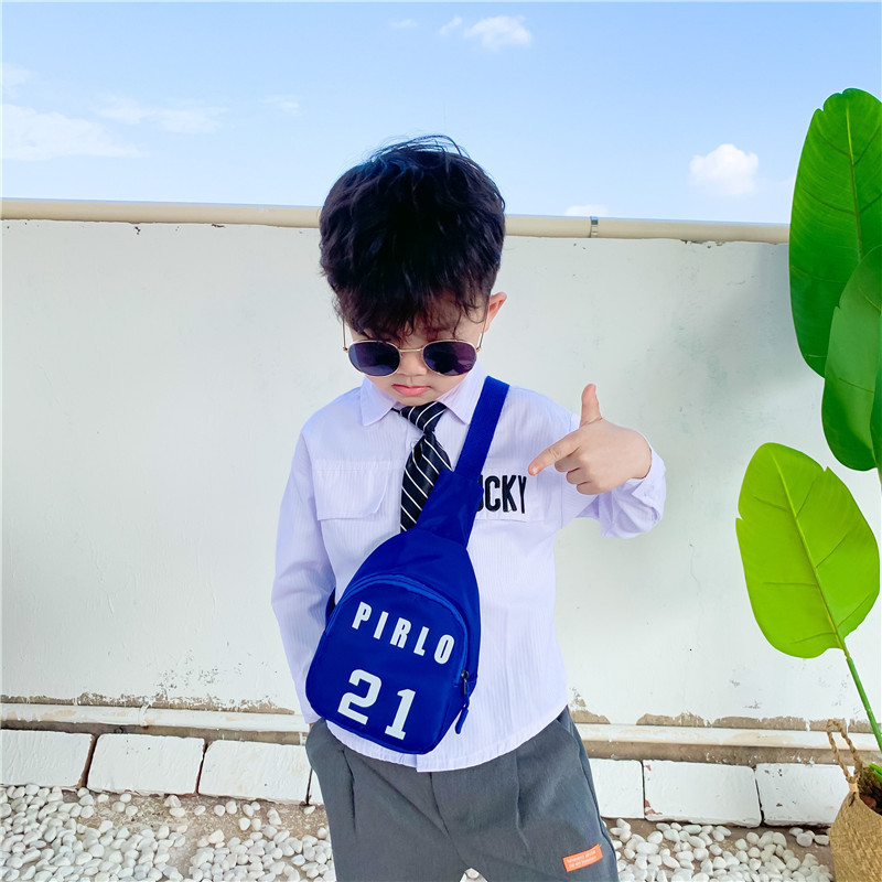 Backpacks Bags For Kids Fashion Letters Girls Chest Bag Sports Casual Boy Shoulder Messenger Packet Trend Fanny Pack 230412