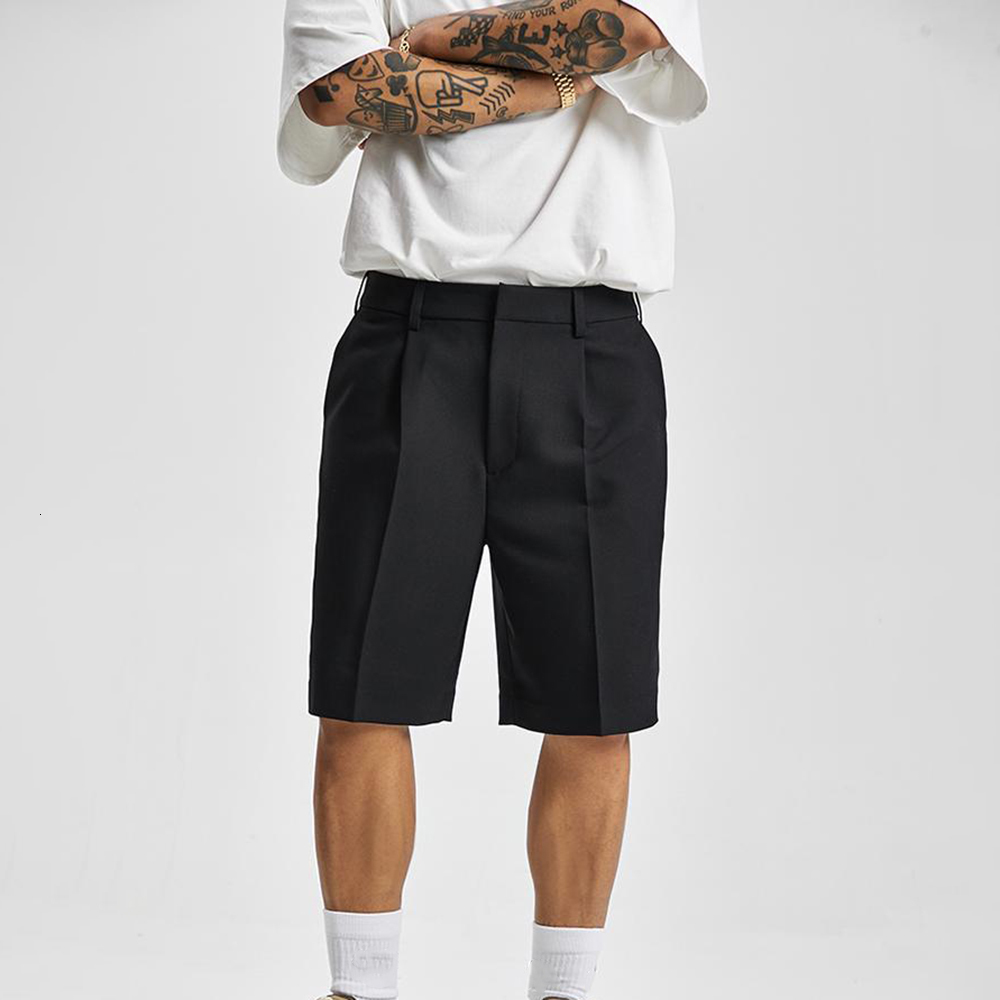 Men's Shorts Men's straight summer fashion solid casual loose trend men's Korean short sleeved long sleeved tactile street clothing 230