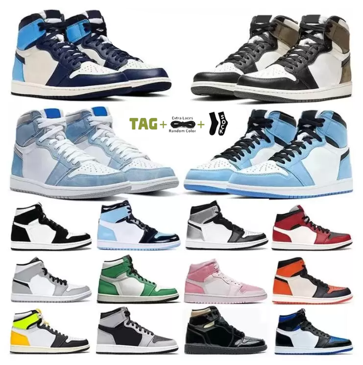 1 Retro High Basketball ShOes Mens Women 1s Travis Scotts Black Phantom Reverse Mocha Black White Chicago Lost and Found True Blue Patent Bred Mens Trainers Sneakers, 55#
1 Retro High Basketball ShOes Mens Women 1s Travis Scotts Black Phantom Reverse Mocha Black White Chicago Lost and Found True Blue Patent Bred Mens Trainers Sneakers, 55#