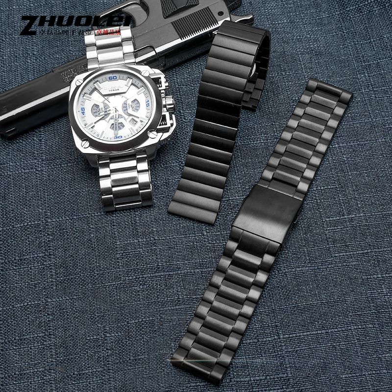 Watch Bands For Seven on Friday Stainless steel strap 22mm 24mm 26mm 28mm 30mmLarge size Men Metal Solid Wrist watch Band Bracelet 230411