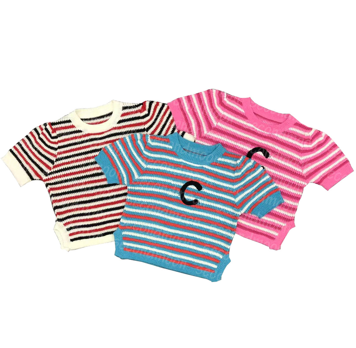 Short Sleeve Knits Tees Womens Knitting T Shirts Fashion Stripe Knitted Tee Spring Summer Knitting Tops, Pink
Short Sleeve Knits Tees Womens Knitting T Shirts Fashion Stripe Knitted Tee Spring Summer Knitting Tops, Pink