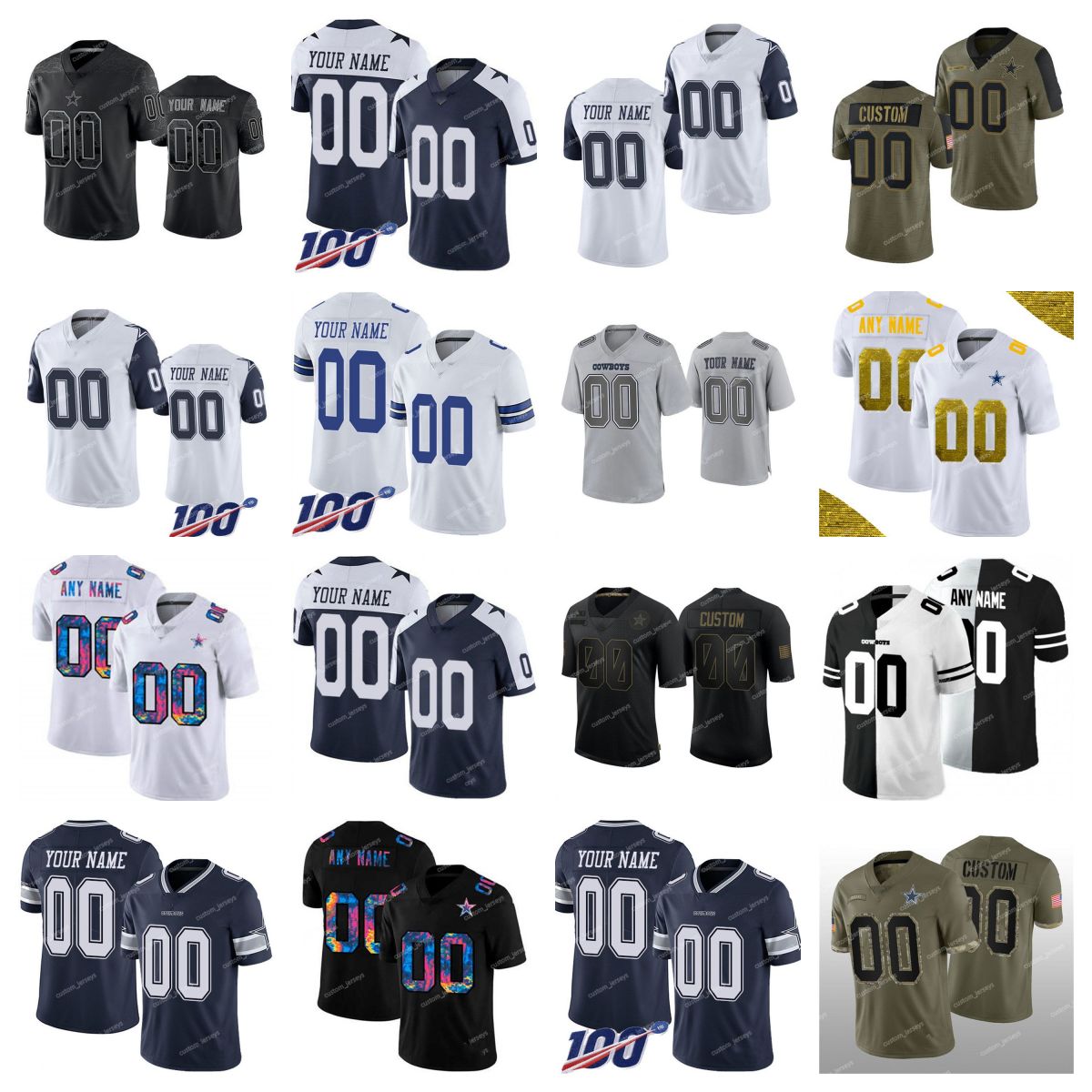 Dallas''Cowboys''Custom Men Jersey Women Kids Active Player #00 Your Name Your Number Color Rush Elite Limited''NFL''Football Jerseys, #3
Dallas''Cowboys''Custom Men Jersey Women Kids Active Player #00 Your Name Your Number Color Rush Elite Limited''NFL''Football Jerseys, #3