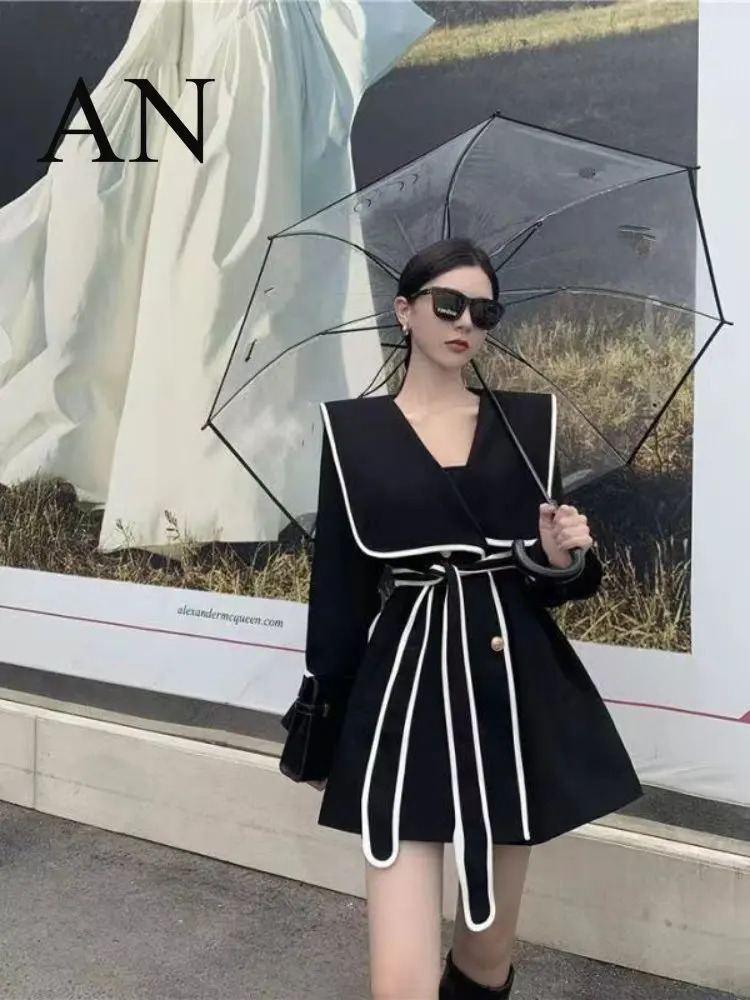 Women's Wool Blends Autumn and Winter Women's Woolen Coat Street Warm Tunic Trench Coat Winter Coat for Women Coats and Jackets Women 231110