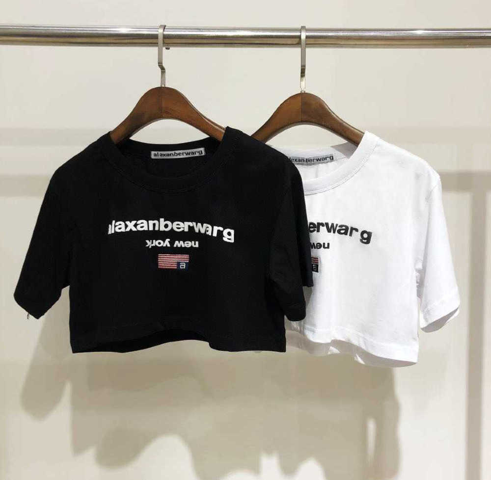 2023SS New AW Dawang Family Open Navel Short Sleeve wang Letter Printing Pure Cotton Loose Round Neck Short T-shirt, White4
2023SS New AW Dawang Family Open Navel Short Sleeve wang Letter Printing Pure Cotton Loose Round Neck Short T-shirt, White4
