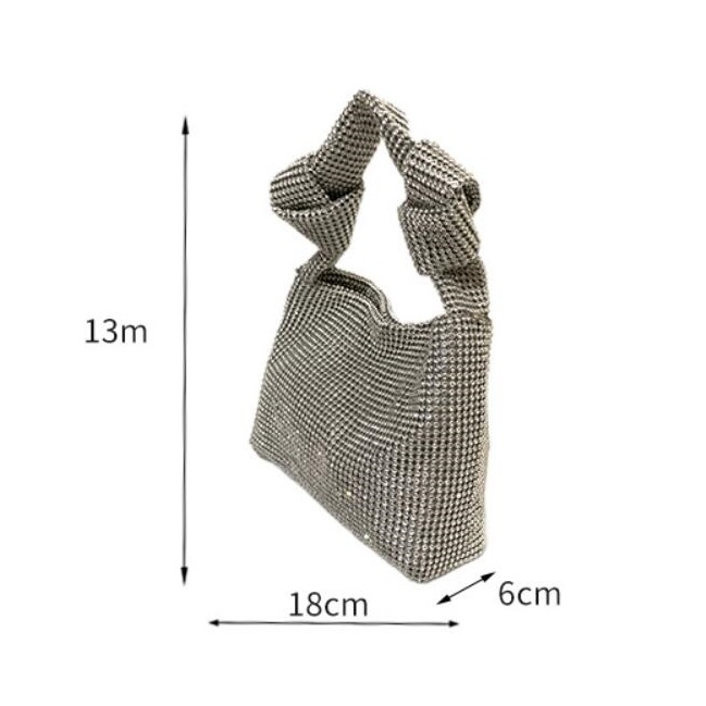HBP Versatile Outdoor Women's Bag Fashion Shoulder Bag with Diamond Design Party Handbag
