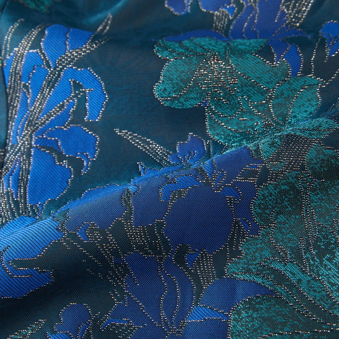 Men's Suits Blazers Mens Vintage Blue Floral Tuxedo Suit Jacket One Button Stylish Jacquard Prom Dinner Jacket Men Blazers Party Wedding Costume 